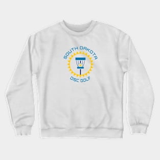 South Dakota Disc Golf - State Flag Light Crewneck Sweatshirt